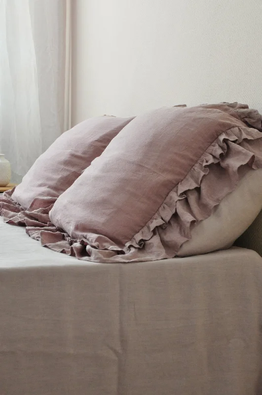 Only for You 70 colors pillowcase with double ruffles