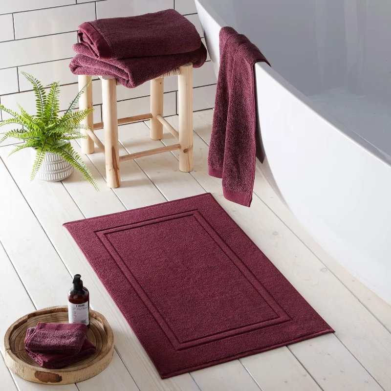 Weekend Deal Fest Abode Eco Bath Mat Claret