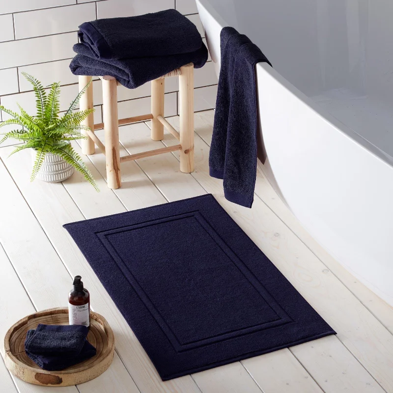 Weekend Big Discount Event Abode Eco Bath Mat Navy