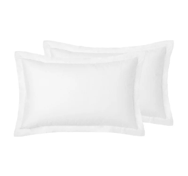 Massive Sale Event Hotel Deluxe Standard Tailored Pillowcase Pair White