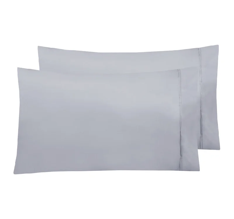 Limited-Time Flash Deal Satin Standard Pillowcase Pair Silver