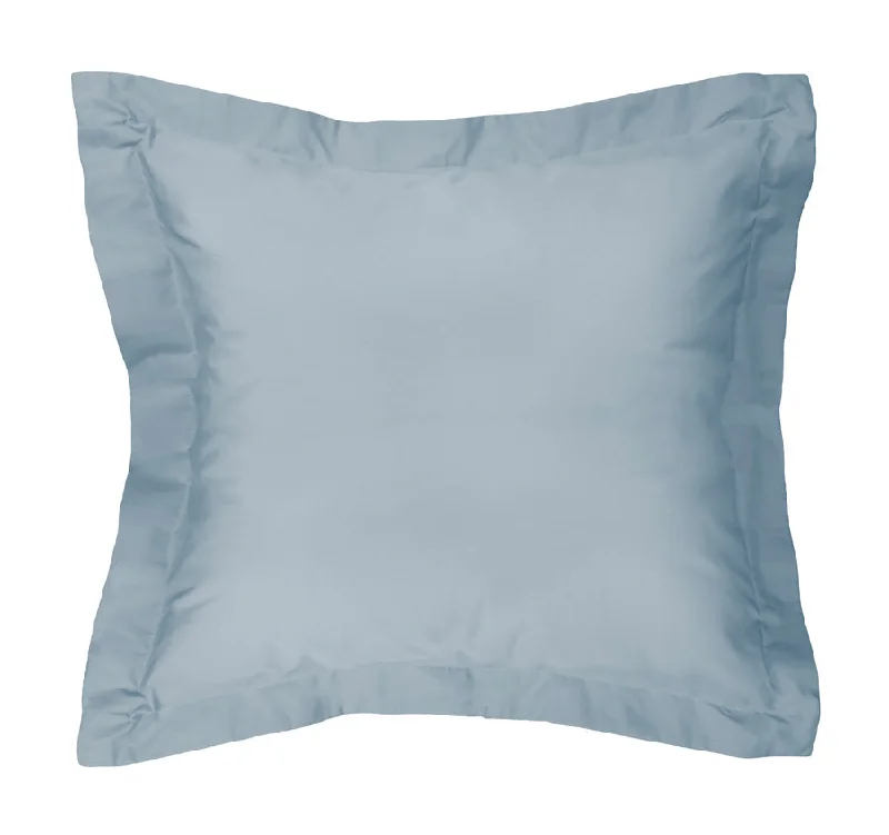 Seasonal Discounts Tuscan Collection Cotton Percale European Pillowcase Faded Denim