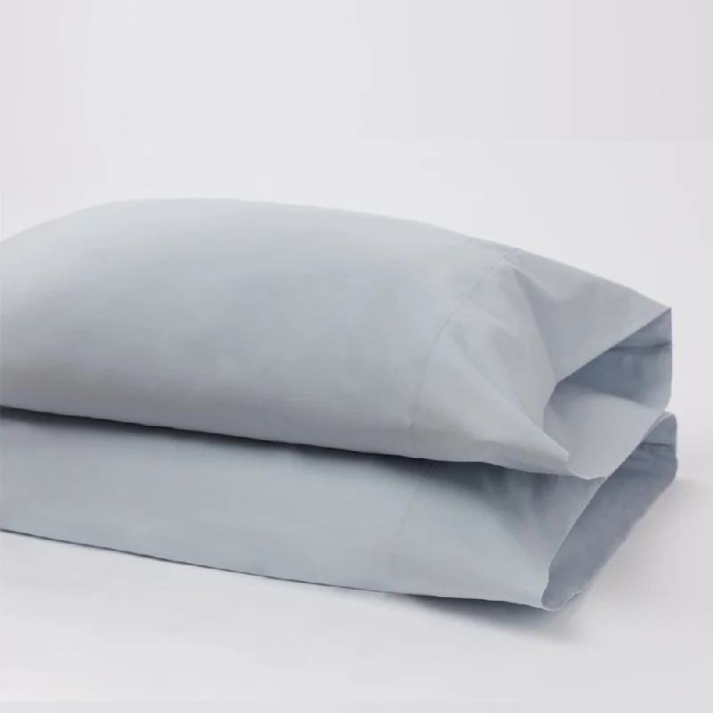 Weekend Clearance Frenzy American Made 100% Cool Flow Cotton Pillowcase Pair - Blue Mist