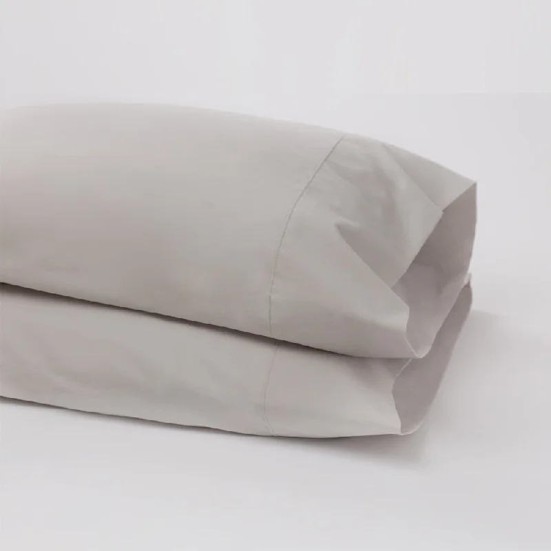 Weekend Low Prices American Made 100% Cool Flow Cotton Pillowcase Pair - Silver Smoke