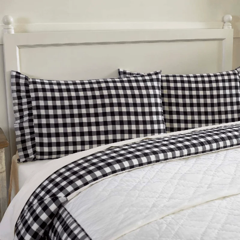 Weekend Deal Fest Annie Buffalo Check Pillow Case Set - Black