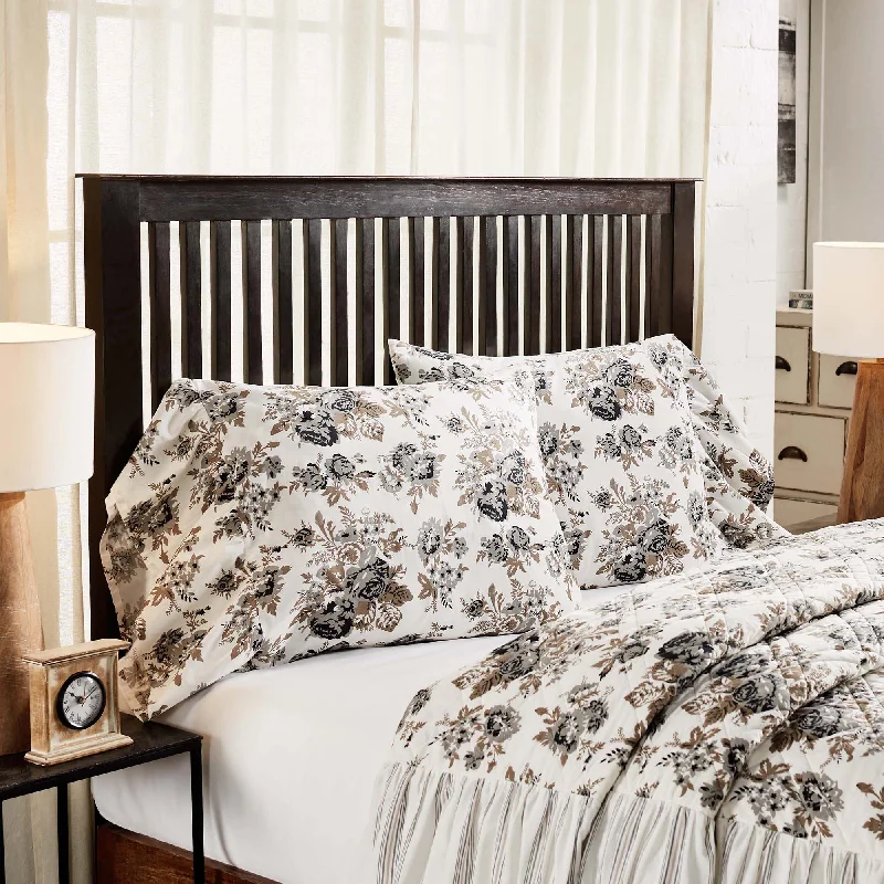 Hot Deals Annie Portabella Floral Ruffled Pillow Case Set