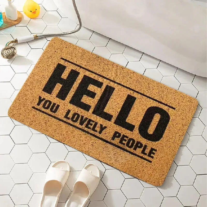 Weekend Best Price Deals Anti-Slip Door Mat(312)-Hello
