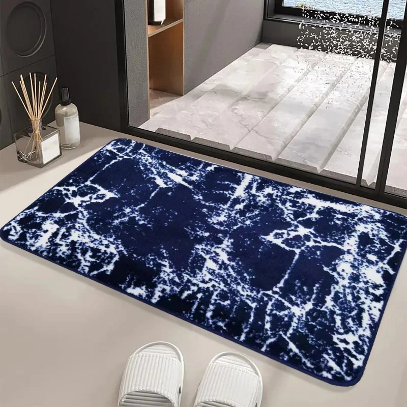 Weekend Best Deals Anti-Slip Door Mat(319)-5406Blue Marble