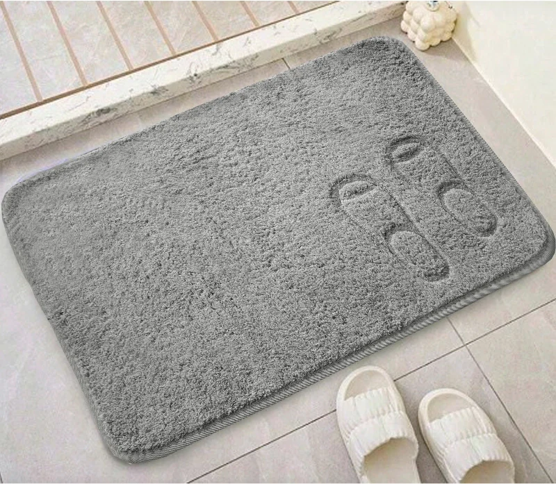 Weekend Shopping Rush Anti-Slip Door Mat(318)-L/Grey Feet