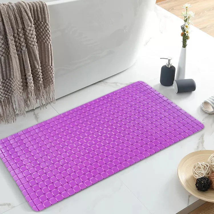 Seasonal Discounts Anti Slip PVC Bathroom Mat(2414)-Purple