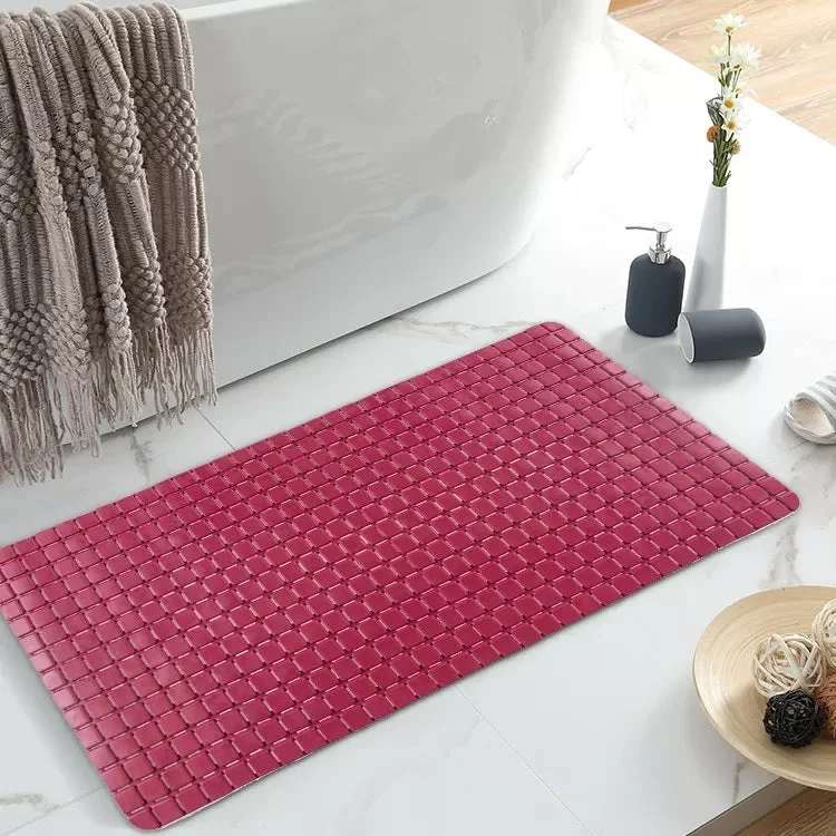 Only for You Anti Slip PVC Bathroom Mat(2421)-Red
