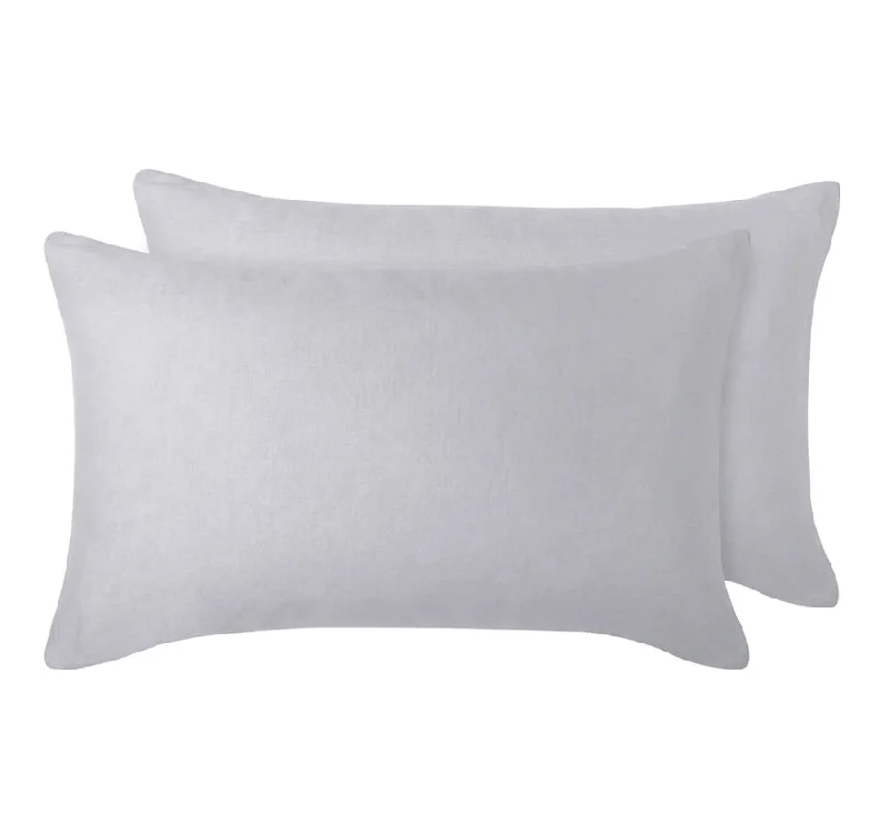 Best Deal of the Day Stonewashed French Linen Standard Pillowcase Pair Dove Grey