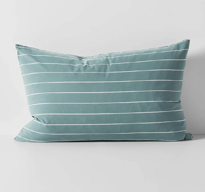 Weekend Shop Now French Stripe Standard Pillowcase Atlantic