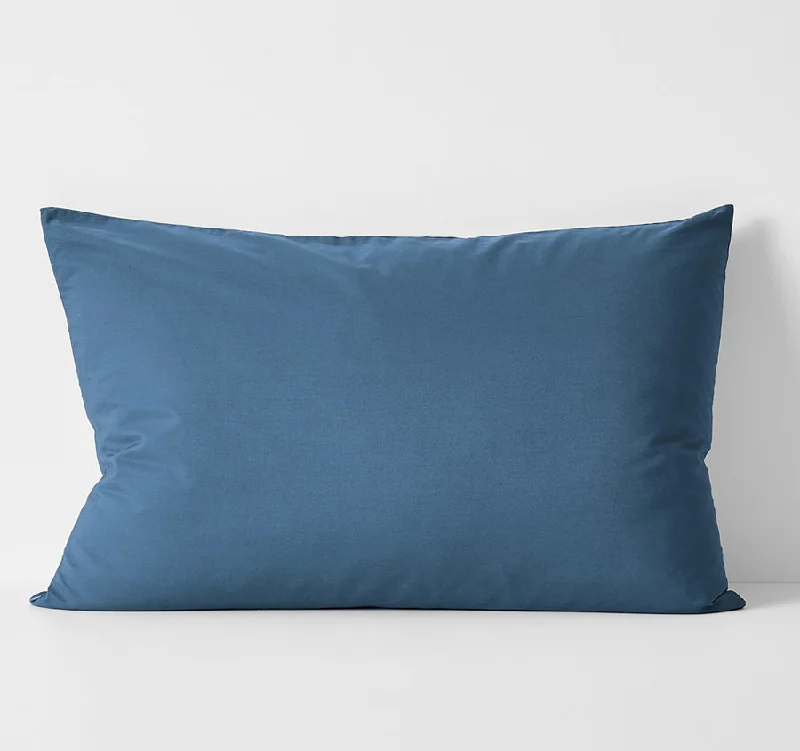 Weekend Price Slash Event Halo Organic Cotton Standard Pillowcase Bijou Blue