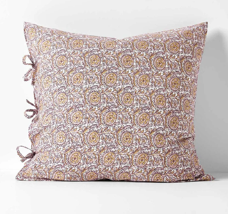 Exclusive Savings Event Jaipur European Pillowcase Rosewater and Merlot