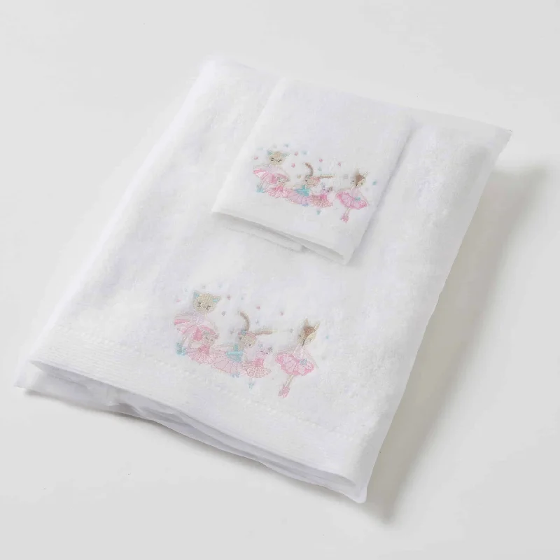 Weekend Exclusive Discounts Ballerina | Baby Bath Towel & Face Washer In Organza Bag Weekend Exclusive Discounts Ballerina | Baby Bath Towel & Face Washer In Organza Bag