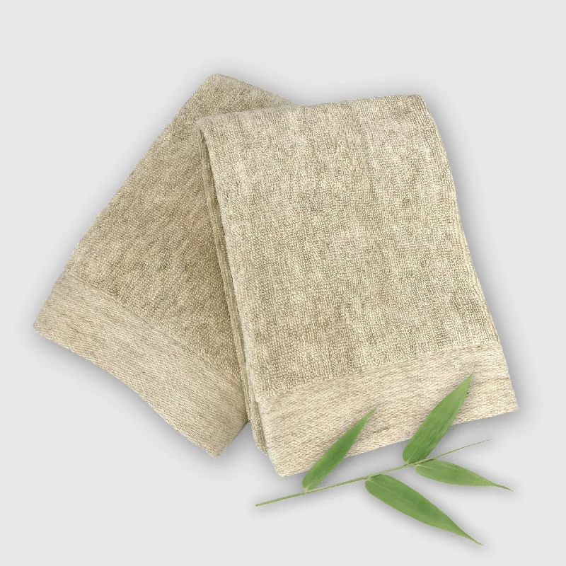 Price Cut Alert BedVoyage Bamboo Cotton Hand Towel 2 pack from BedVoyage Melange Viscose - Sand Price Cut Alert BedVoyage Bamboo Cotton Hand Towel 2 pack from BedVoyage Melange Viscose - Sand