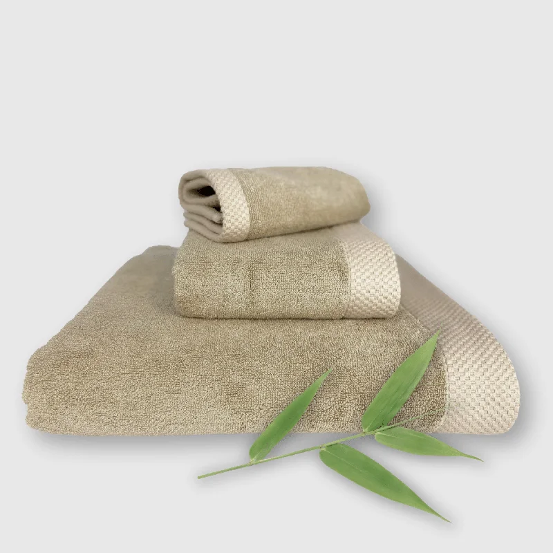 Shop & Save Today BedVoyage Bamboo Towel Set 3-Piece from BedVoyage Luxury Viscose - Champagne Shop & Save Today BedVoyage Bamboo Towel Set 3-Piece from BedVoyage Luxury Viscose - Champagne