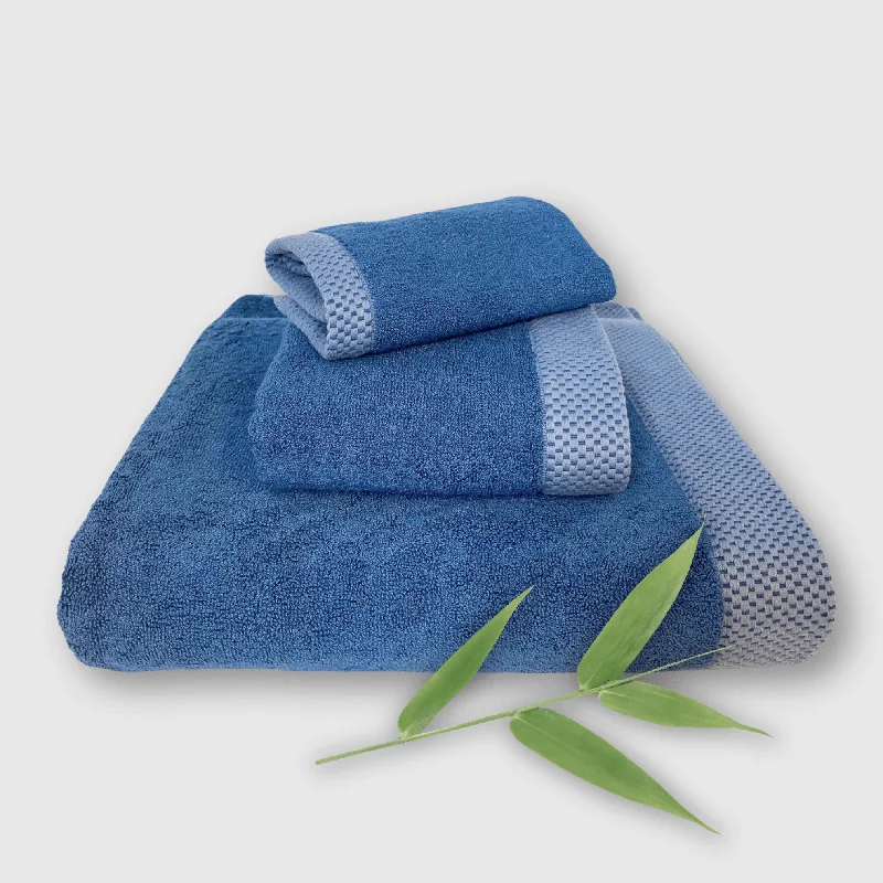 Weekend Limited-Time Offers BedVoyage Bamboo Towel Set 3-Piece from BedVoyage Luxury Viscose - Indigo Weekend Limited-Time Offers BedVoyage Bamboo Towel Set 3-Piece from BedVoyage Luxury Viscose - Indigo