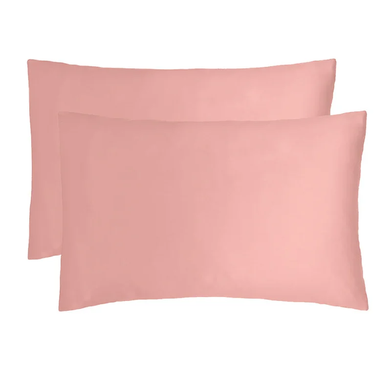 Weekend Shopping Fiesta Bamboo Satin Standard Pillowcase Pair Rose Pink