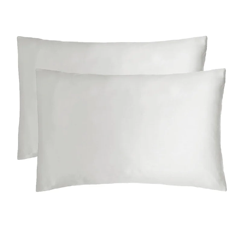 Weekend Big Savings Bamboo Satin Standard Pillowcase Pair Silver