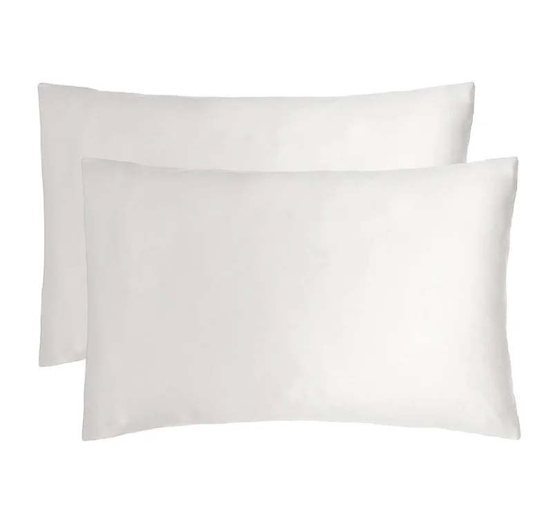 Weekend Hot Offers Bamboo Satin Standard Pillowcase Pair White
