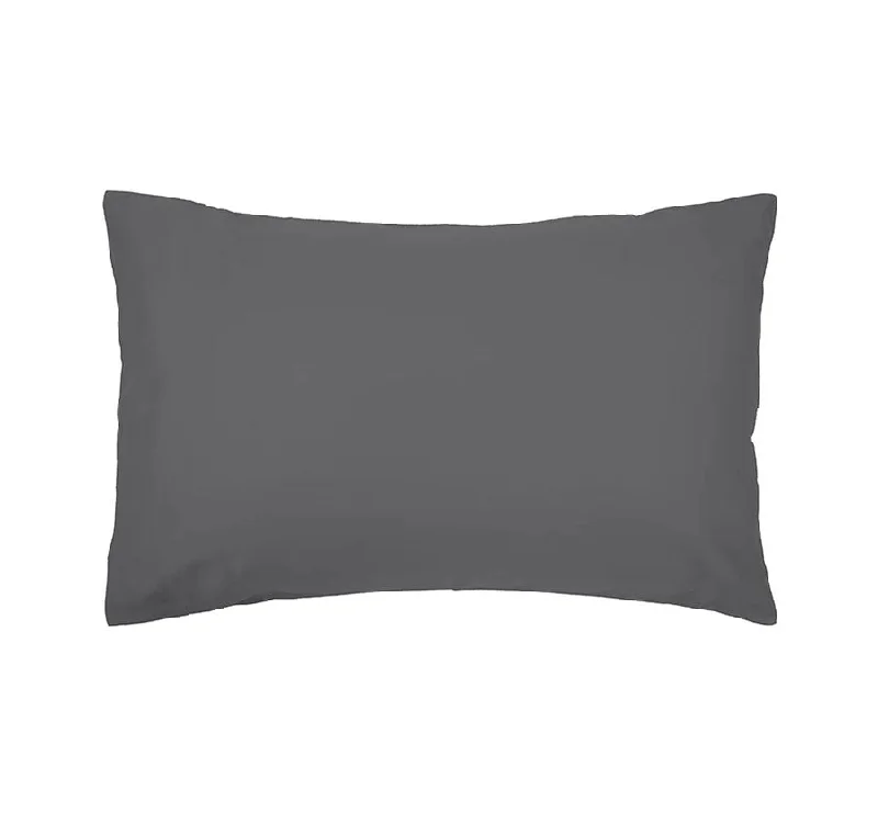 Offer of the Day Chateau 210THC Polyester Cotton Standard Pillowcase Pewter