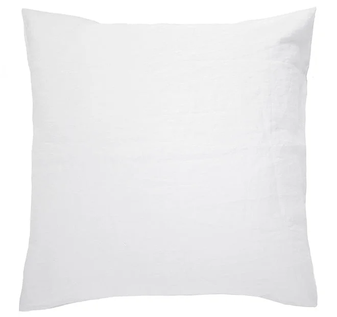 Weekend Discount Extravaganza French Linen European Pillowcase Snow