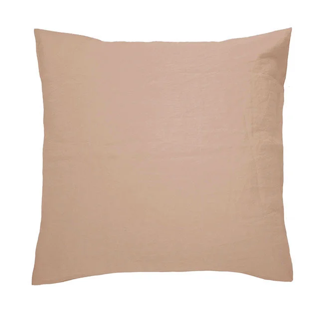 Unbeatable Offer French Linen European Pillowcase Tea Rose