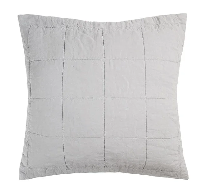 Limited Offer French Linen European Pillowsham Silver