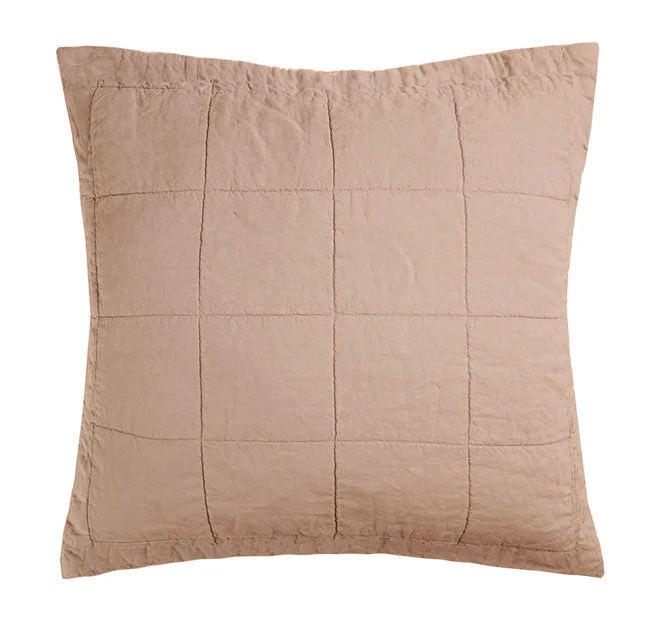 Shop & Save More French Linen European Pillowsham Tea Rose