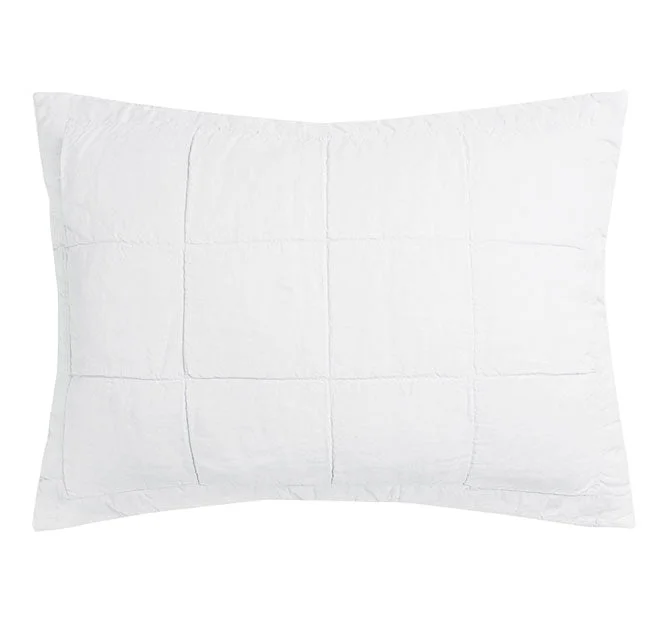 Exclusive Offer French Linen Standard Pillowsham Snow