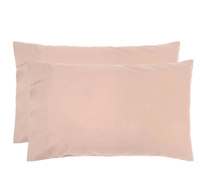 Weekend Price Slash Day Temple Organic Cotton Standard Pillowcase Pair Rosewater