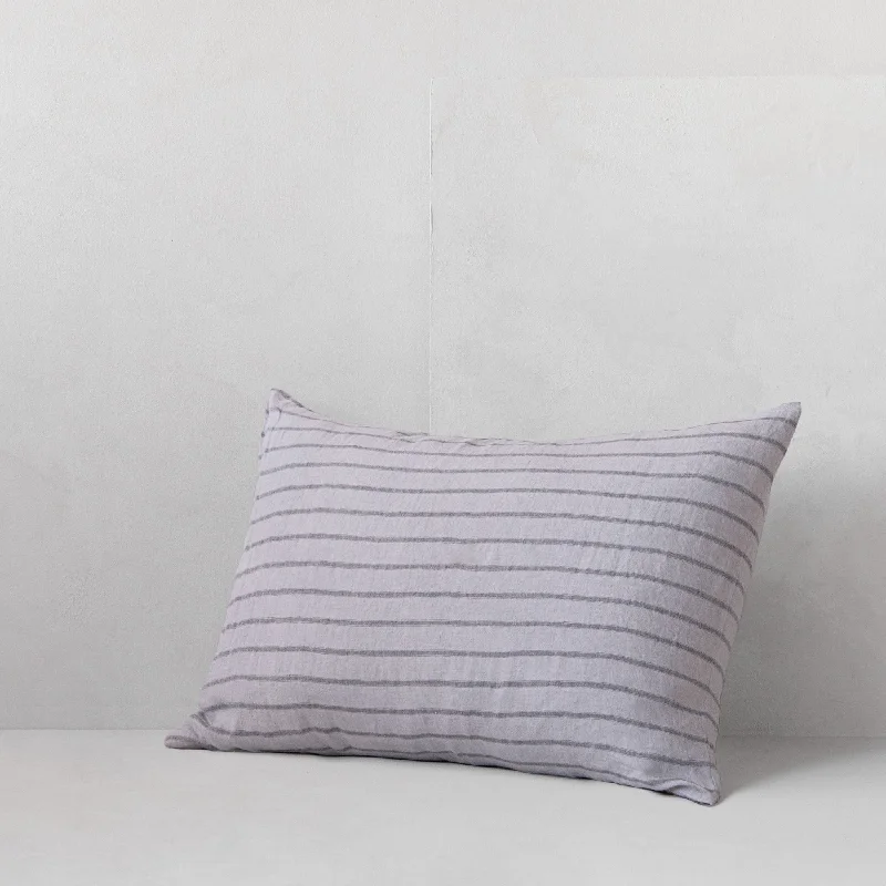 Weekend Sale Day Basix Stripe Linen Pillowcase - Tempest/Fog