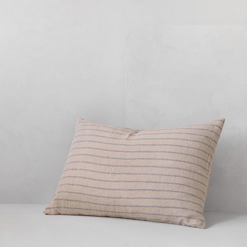 Weekend Flash Offers Basix Stripe Linen Pillowcase - Roy/Sable