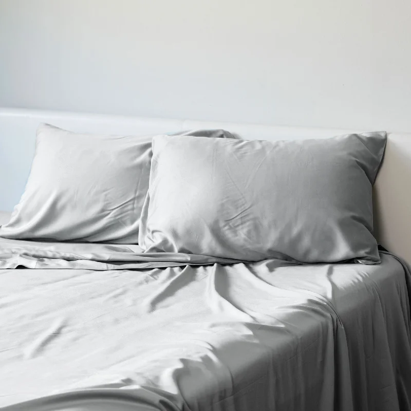 Weekend Deals You’ve Been Waiting For BedVoyage Luxury 100% viscose from Bamboo Pillowcase Set - Stone Weekend Deals You’ve Been Waiting For BedVoyage Luxury 100% viscose from Bamboo Pillowcase Set - Stone