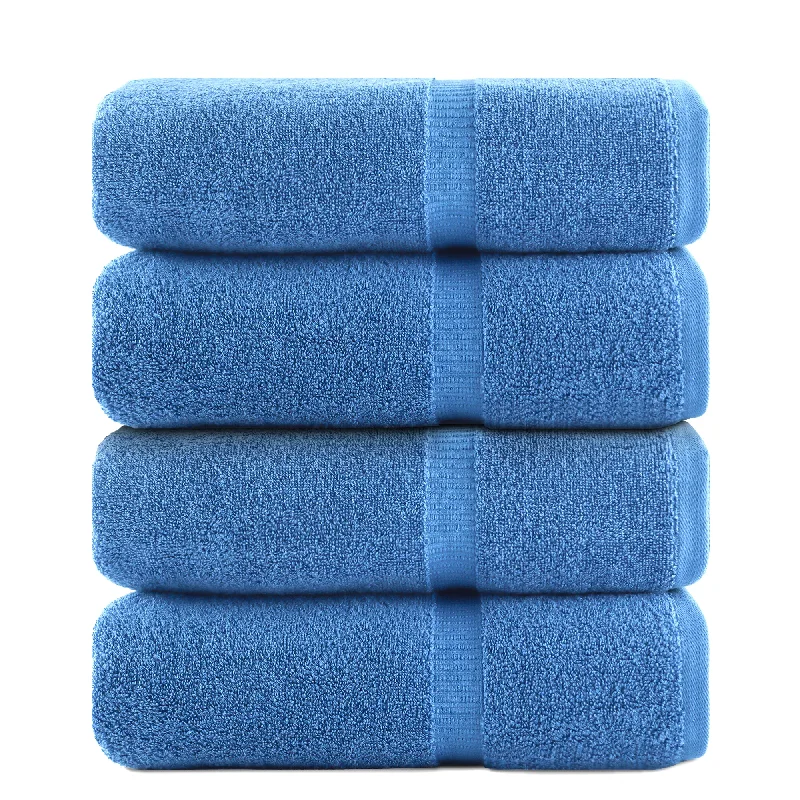 Weekend Hot Savings Belem 04 Pcs Bath Towel | Cotton Evening Blue