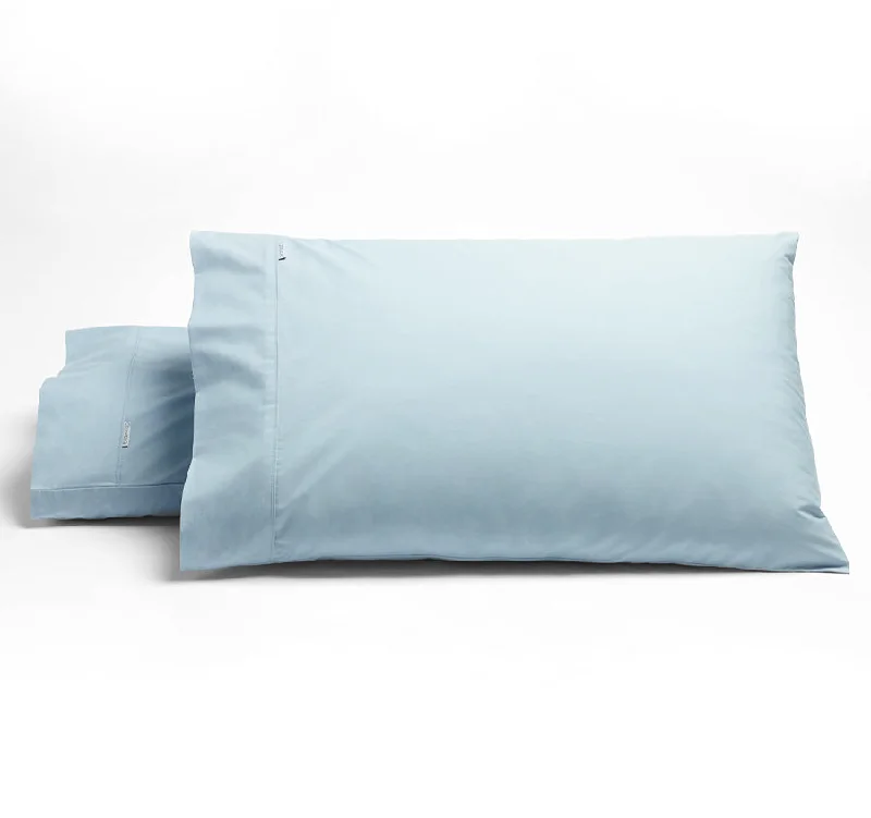 Weekend Special Bargains Heston 300THC Cotton Percale Standard Pillowcase Pair Steel Blue Weekend Special Bargains Heston 300THC Cotton Percale Standard Pillowcase Pair Steel Blue