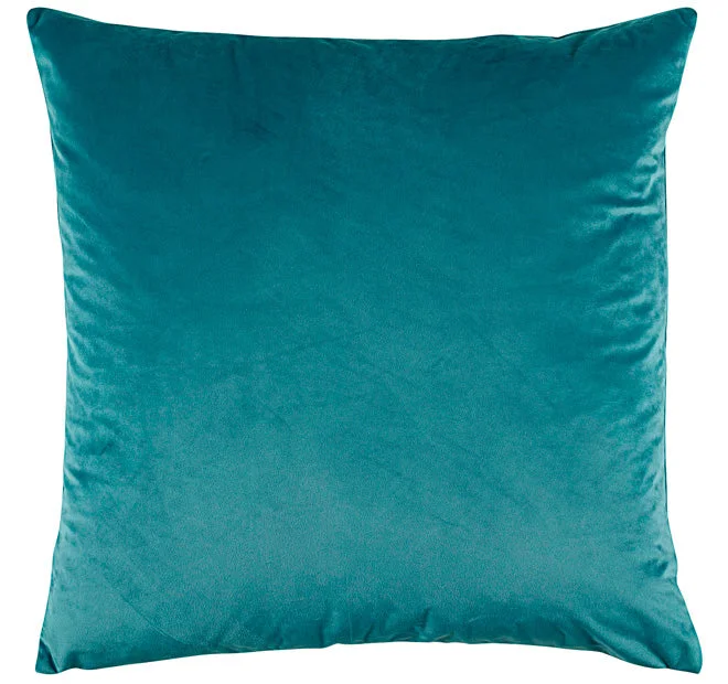 Weekend Bargain Weekends Vivid Coordinates Velvet European Pillowcase Teal