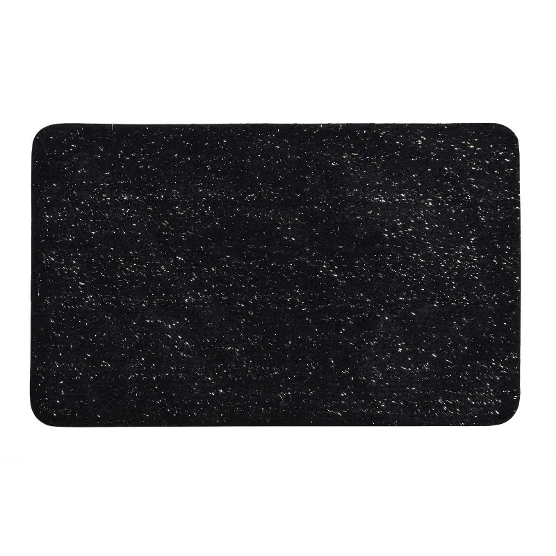 Weekend Super Sale Frenzy Bling Microfibre Bath Mat Black