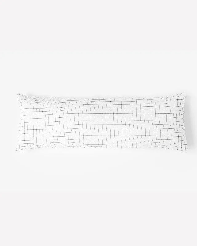 Weekend Discount Rush Body pillowcase in Charcoal grid