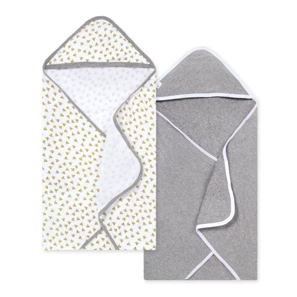 Limited-Time Flash Deal Burt's Bees Baby Set of 2 Honey Bee Hooded Towels