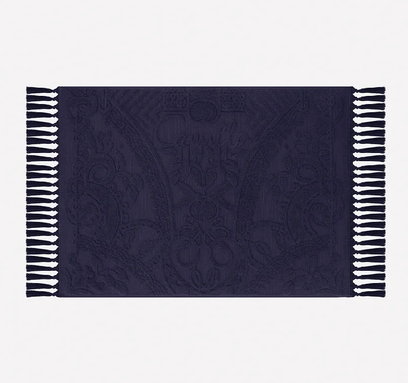 Special Shopping Event Palm Jacquard 800GSM Bath Mat Midnight