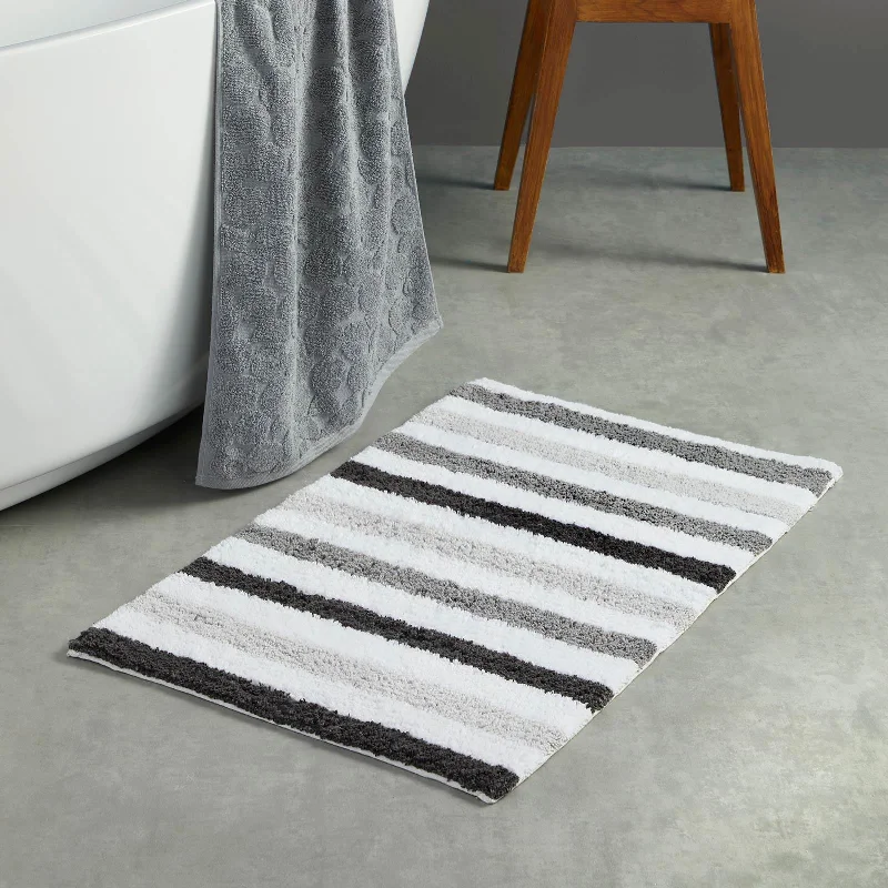 Hot Savings Alert Carlson Stripe Bath Mat Grey