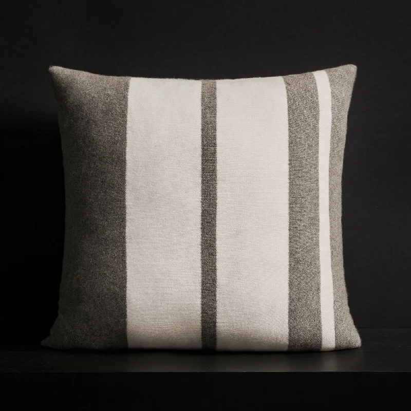 Time-Sensitive Offer Cashmere Stripe Sham - Taupe Melange/White