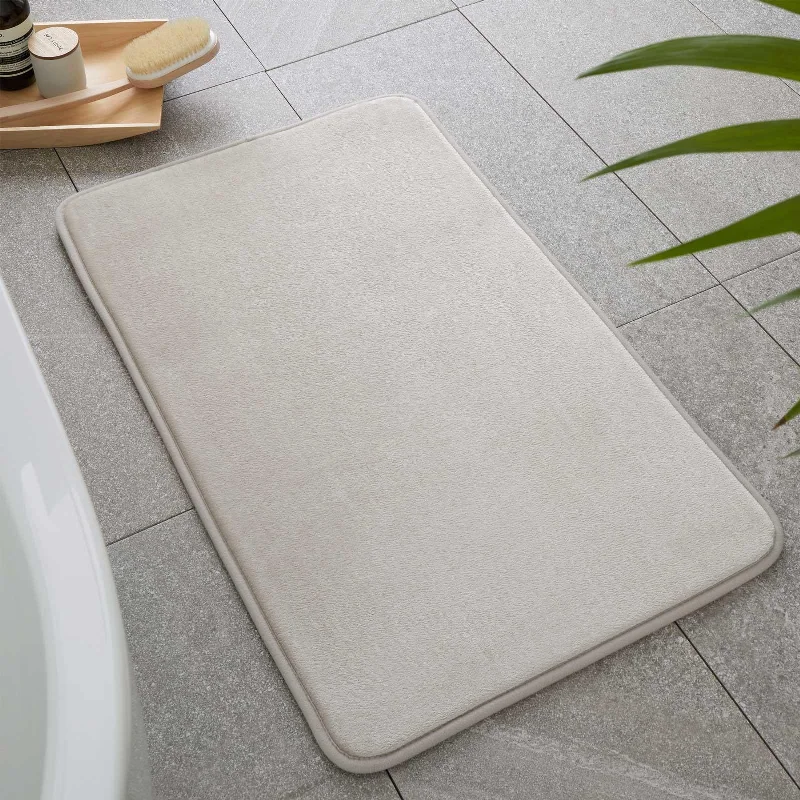 Weekend Best Buys Anti-Bacterial Memory Foam Bath Mat Natural