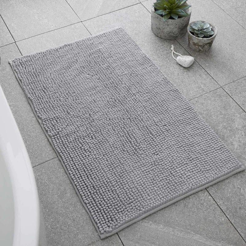 Special Price Drop Bobble Bath Mat Silver