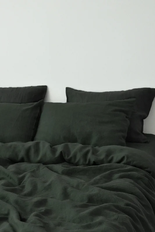 Price Slash Alert Charcoal green pillowcase