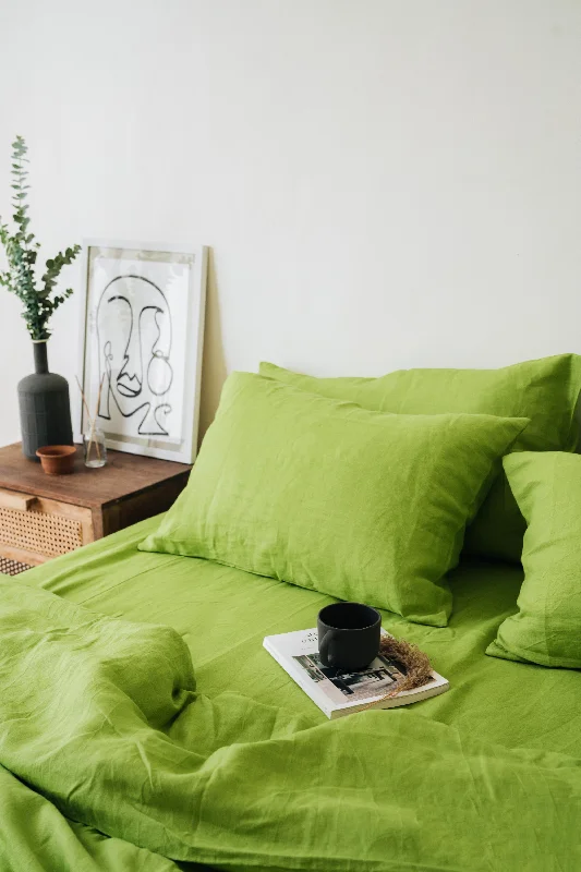 Weekend Savings Mania Chartreuse green pillowcase
