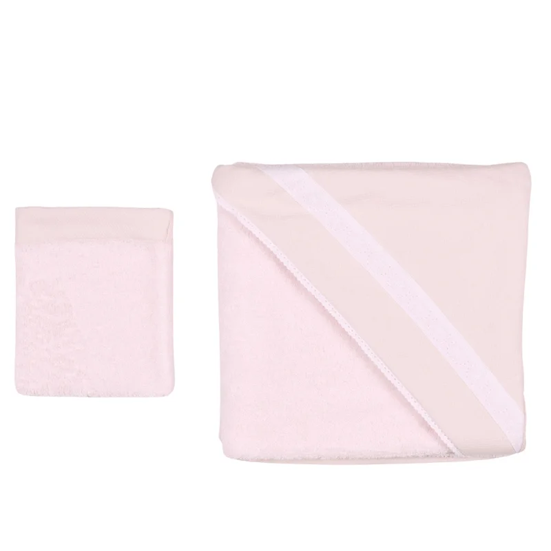 Deal Frenzy Bebe Sweeny CHELY | Girls Light Pink Hooded Towel & Washcloth (2)